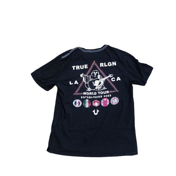 TRUE Religion T Shirt Buddha World Tour Large - Picture 2 of 13